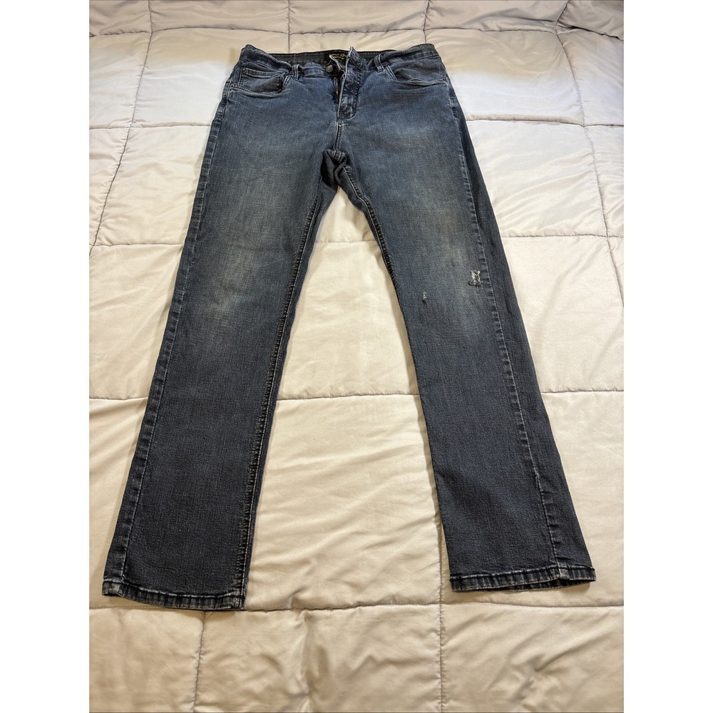 Urban Star Mens Denim Dark Blue Jeans Size 36x34